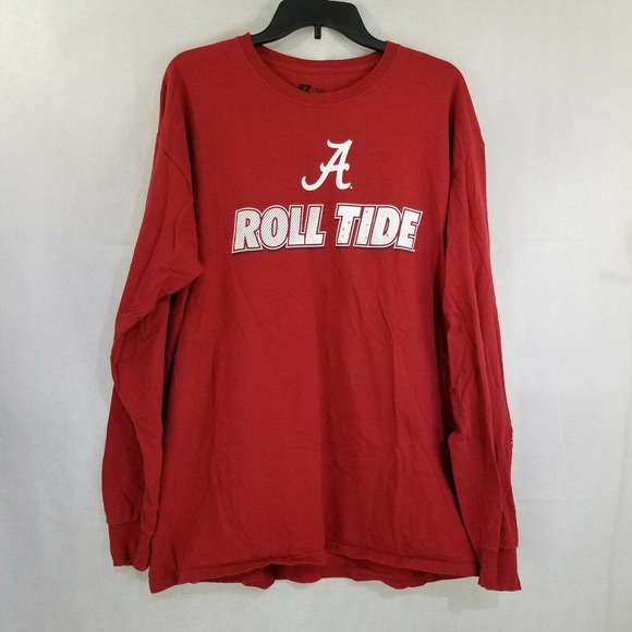 Russel Other - Alabama Football Shirt Mens XL Red White Roll Tide Long Sleeves Russel Athletic